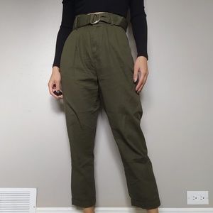 Paperbag Belted Trousers